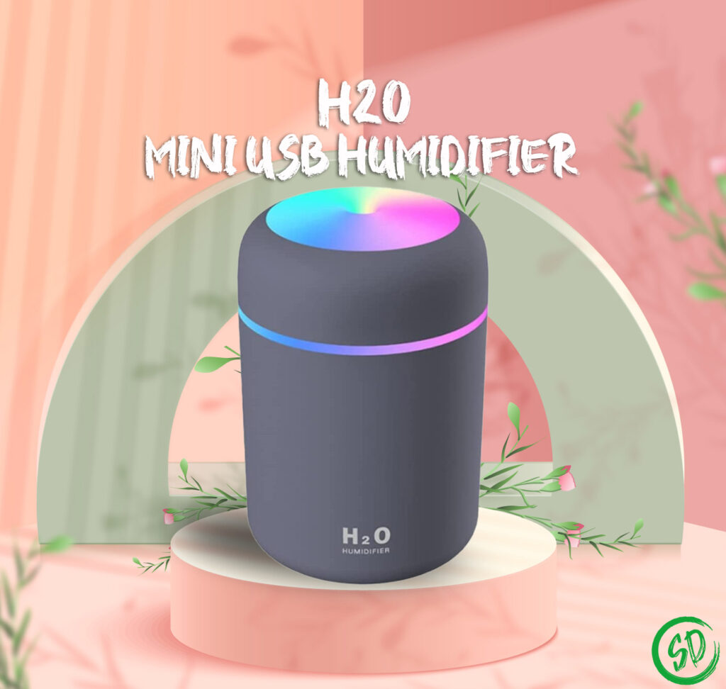 H2o mini USB Humidifier – Grey Color